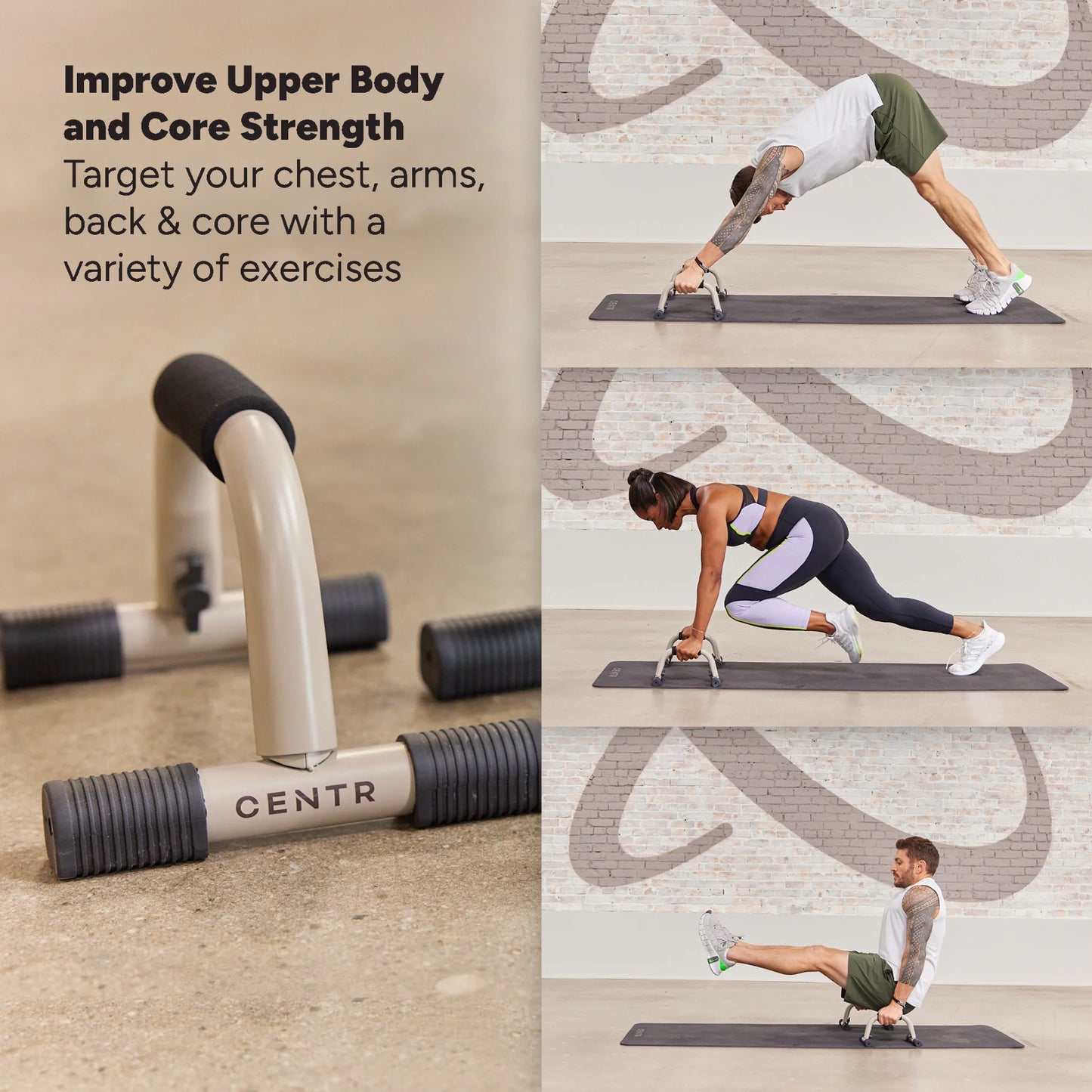 Chris Hemsworth Push-Up Handles and Bars with Three-Month Membership