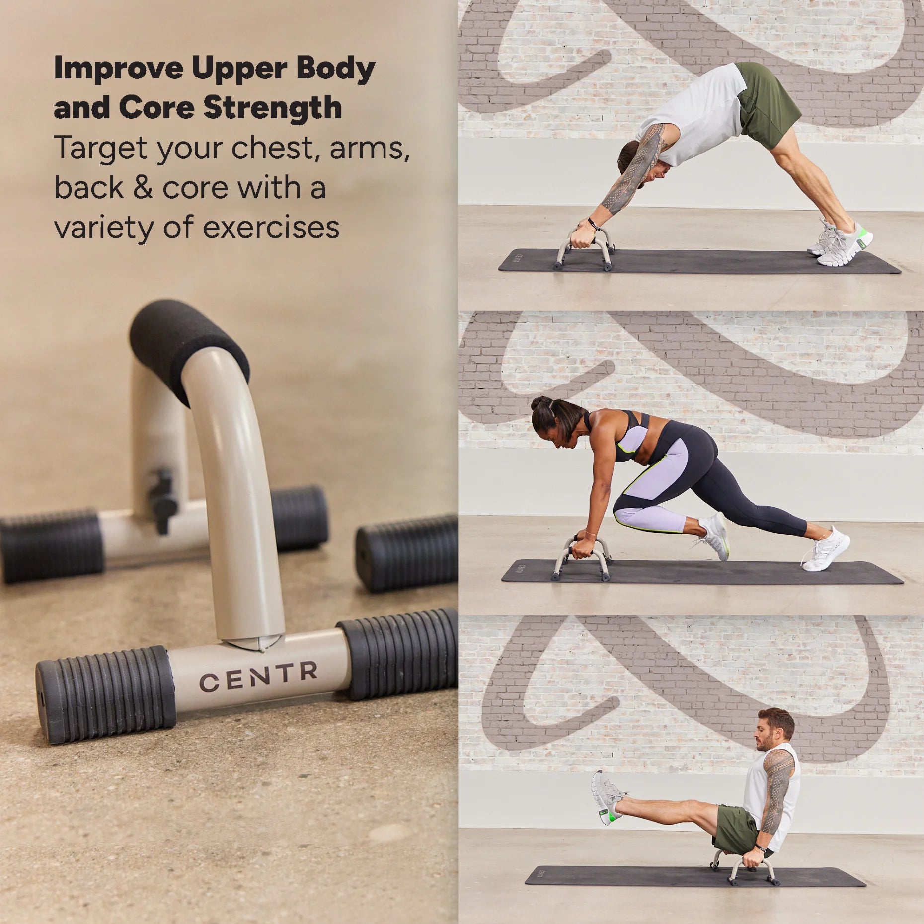 Chris Hemsworth Push-Up Handles and Bars with Three-Month Membership