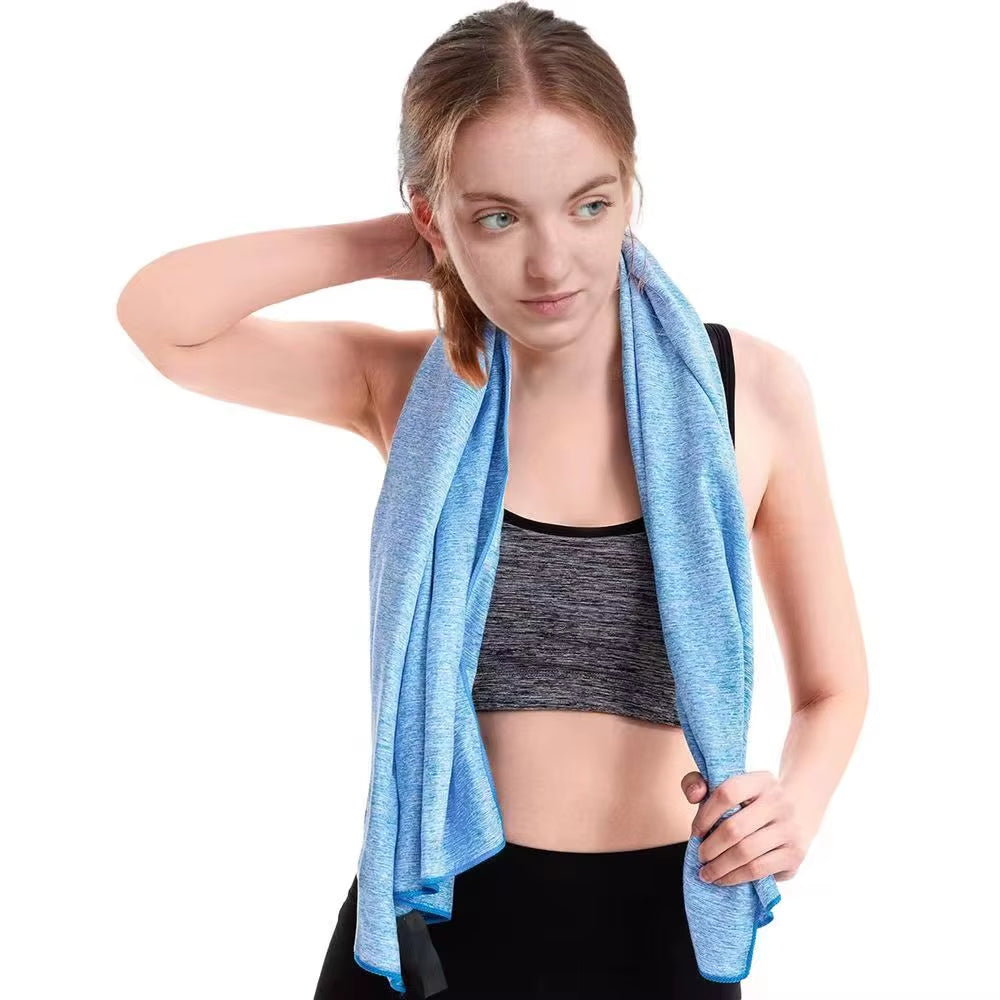Microfiber Quick-Dry Gym Towel with Silver Ion Technology - Odor-Free, Highly Absorbent, Fast-Drying Workout Essential