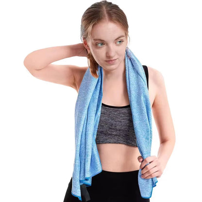 Microfiber Quick-Dry Gym Towel with Silver Ion Technology - Odor-Free, Highly Absorbent, Fast-Drying Workout Essential